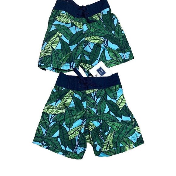 Janie and Jack Tropical Swimming Trunks Bundle (2) Size 0-3 Months NWT - Picture 1 of 5
